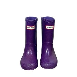 Hunter Purple Boots Size 7